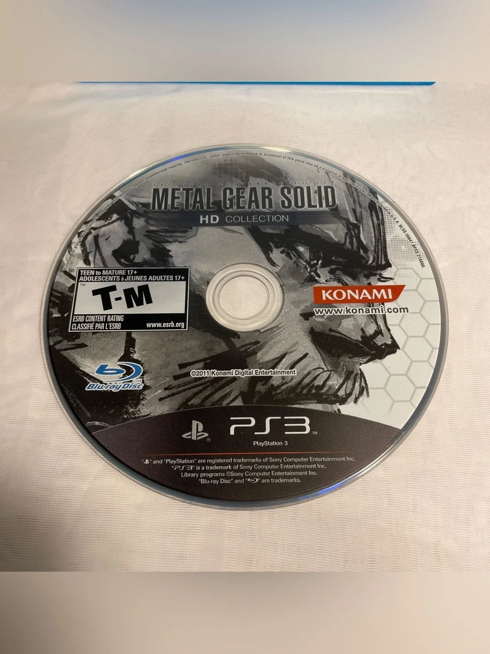 Metal Gear Solid HD Collection (Sony PlayStation 3, 2011) Disc Only Tested Works